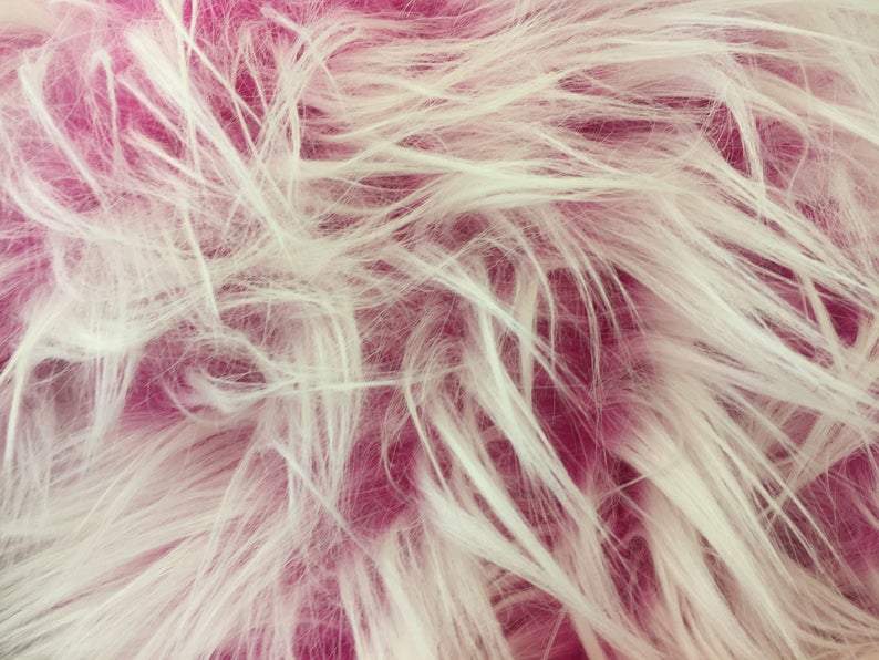 Double Tone Polar Bear Shaggy Faux Fur Fabric for Blankets and Clothing