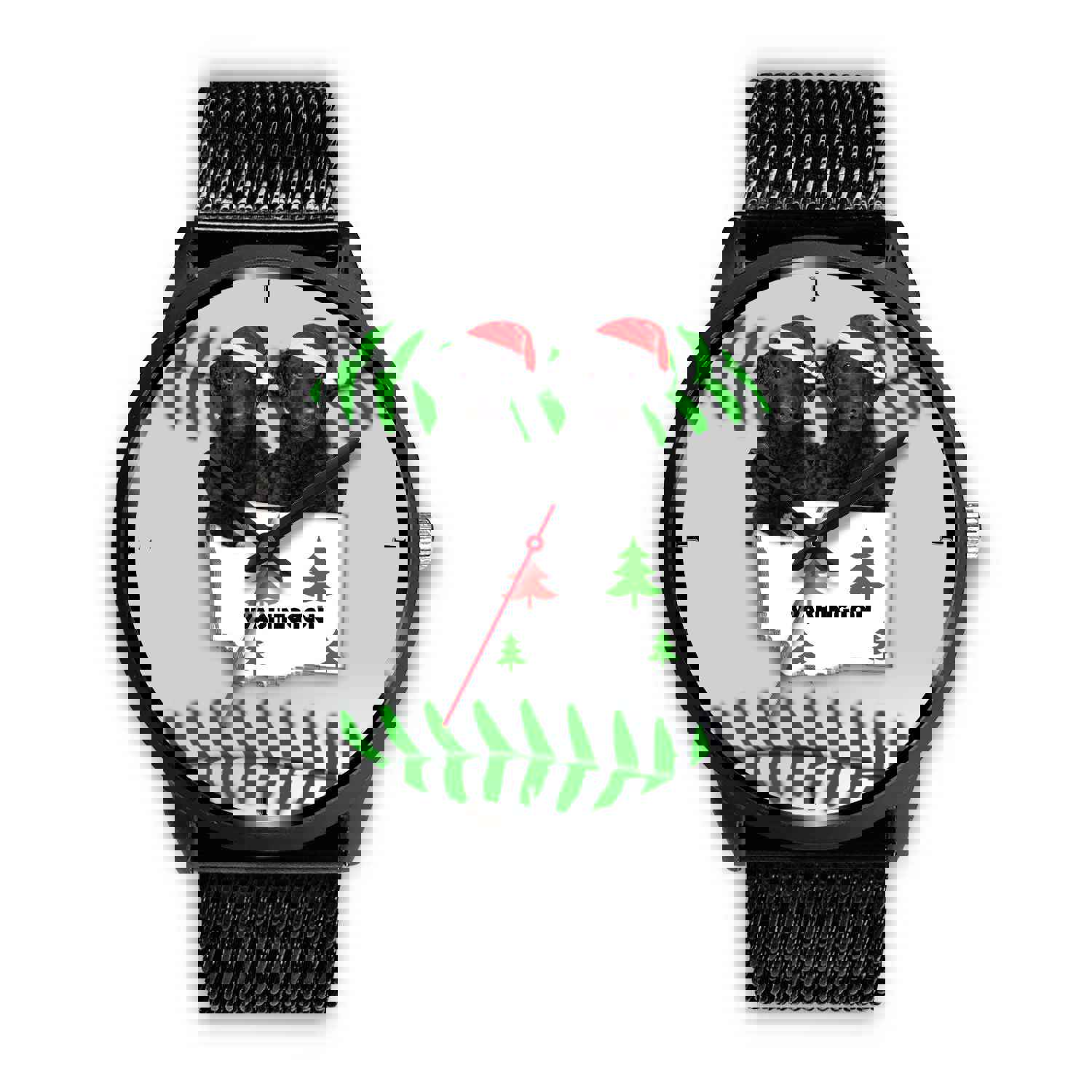 Curly Coated Retriever Washington Christmas Special Wrist Watch