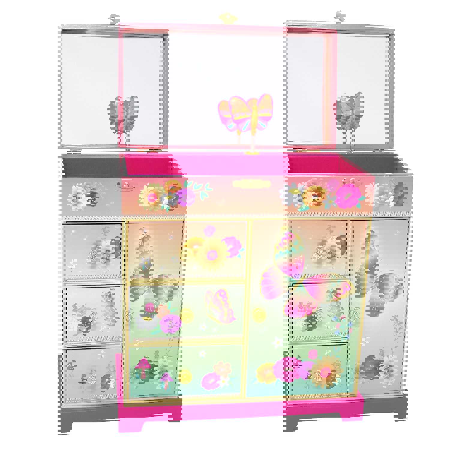 Rainbow Butterfly Large Music Box | Pack of 2