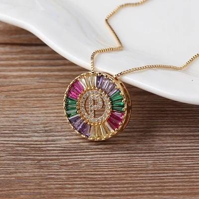 The Rainbow Initial Necklace