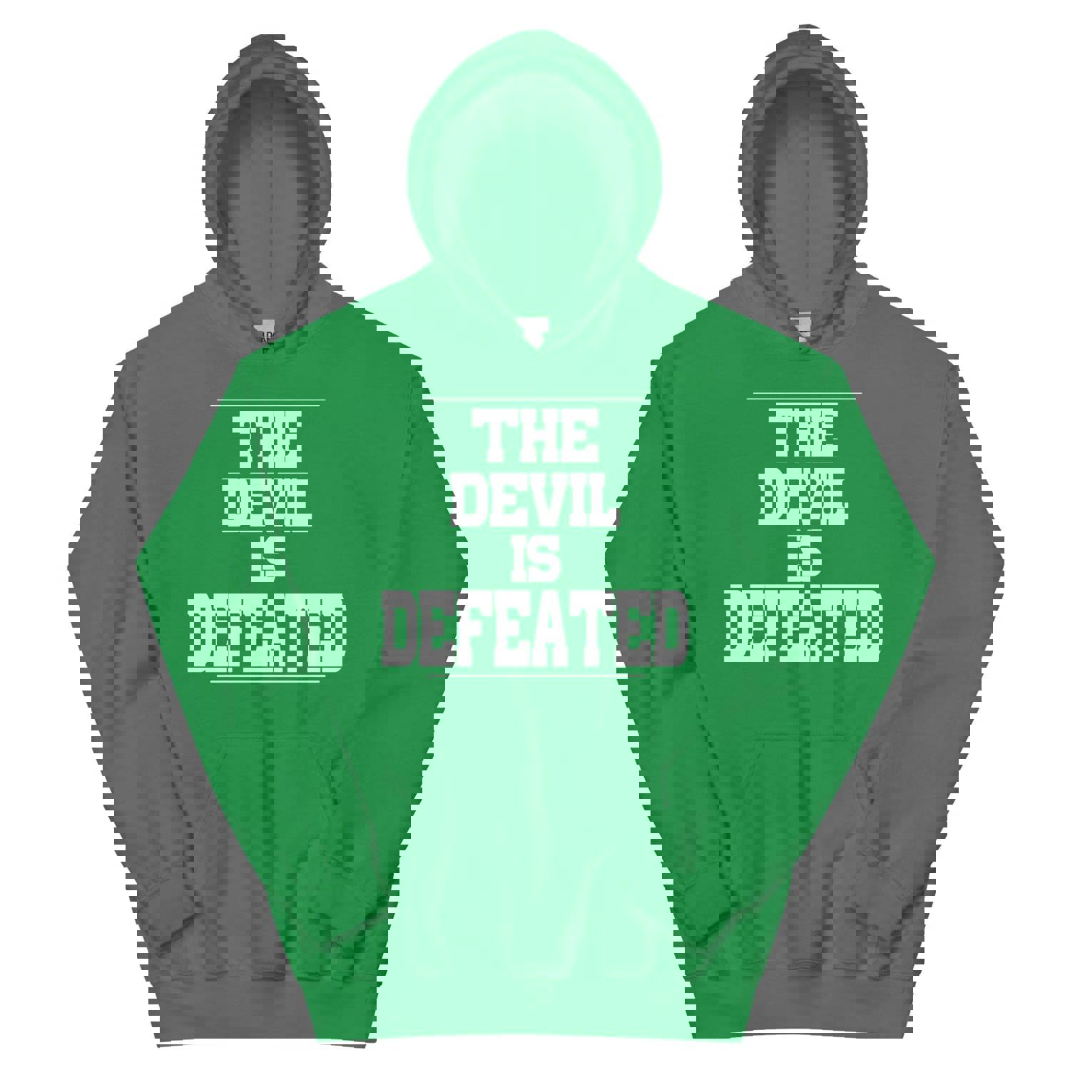 F&H Christian The Devil Is Defeated Hoodie - Soft & Stylish