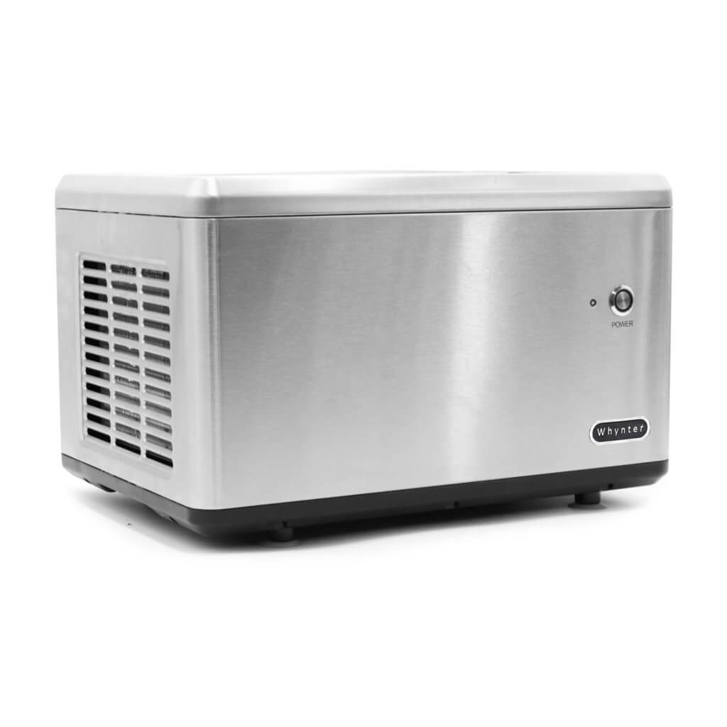 Whynter Portable Instant Automatic Compressor Ice Cream Maker Frozen Pan Roller in Stainless Steel ICR-300SS