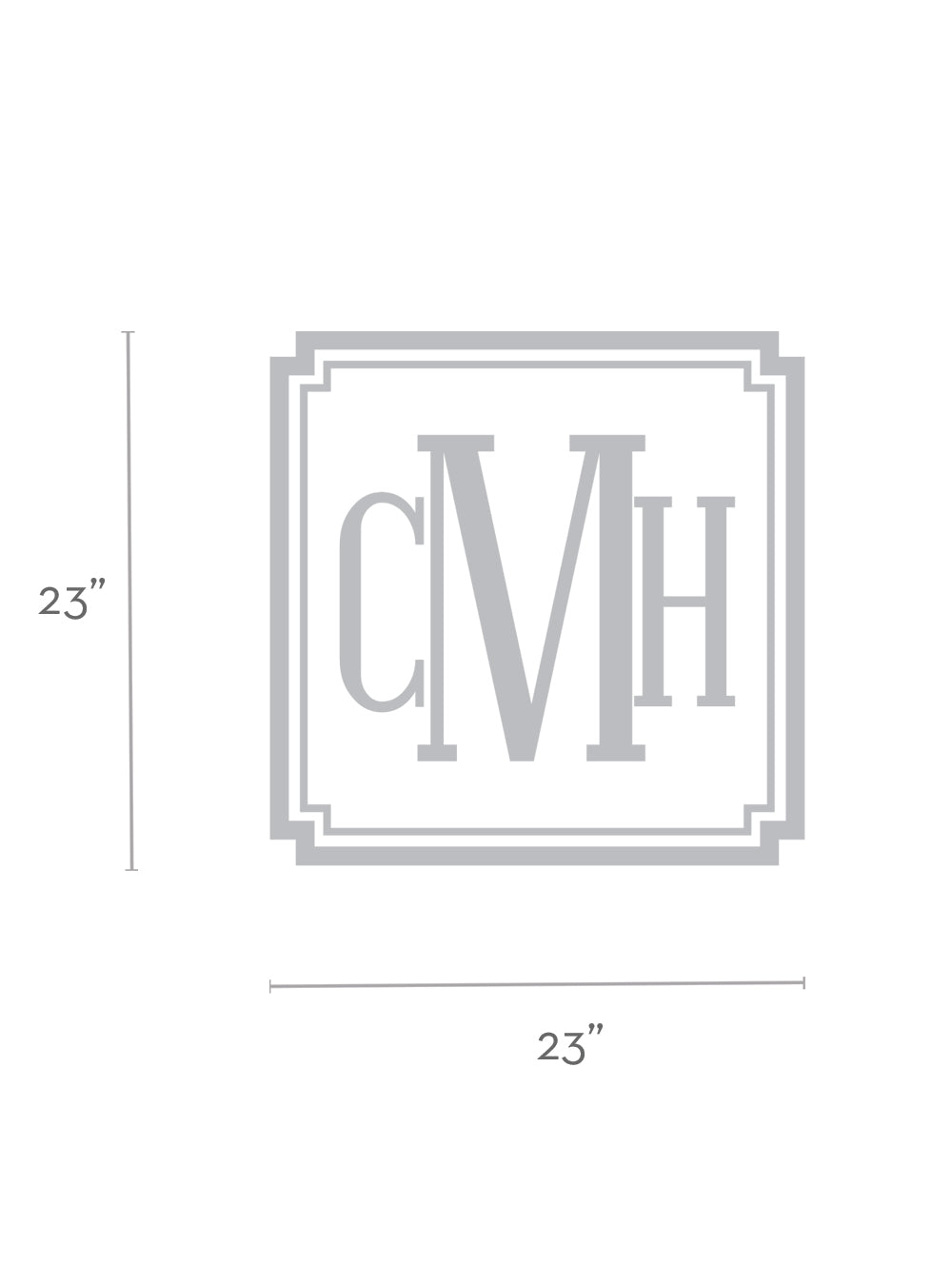 Personalized Monogram Name Wall Decal - Style D