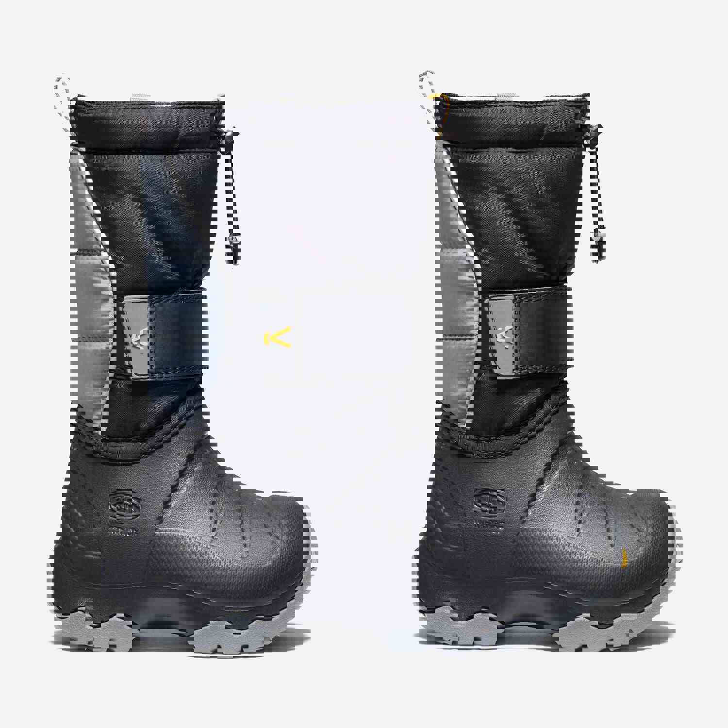 Big Kids Keen Lumi II Waterproof Boot - Black/Steel Grey