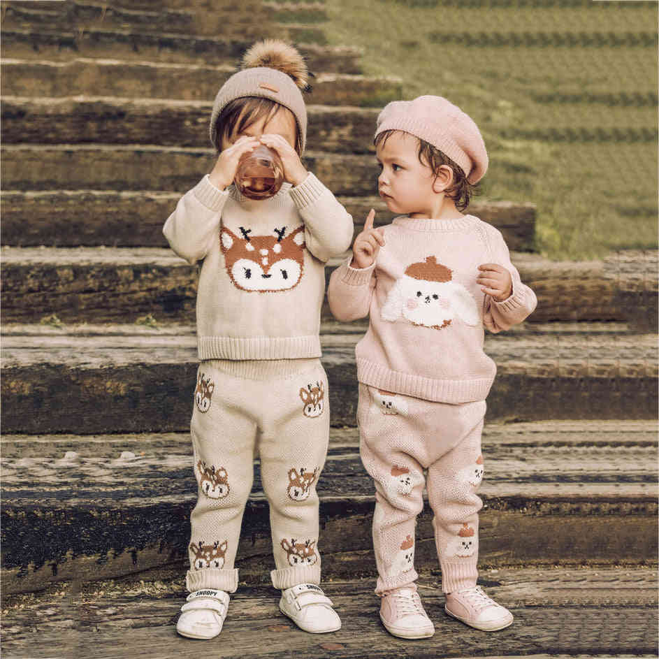 Baby Unisex Clothes Sets - Spring Newborn Cotton Outfits with Pant