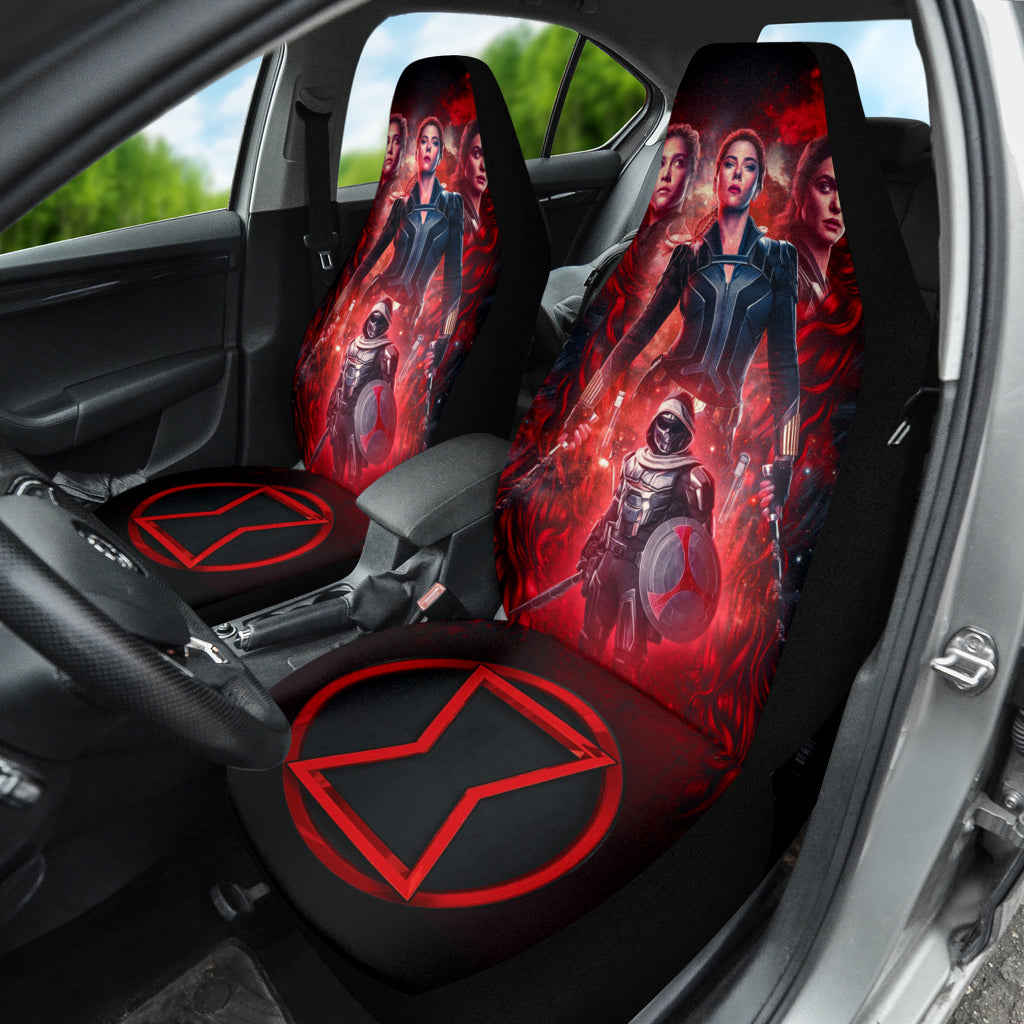 Black Widow Natasha Car Seat Covers - Premium Car Interior Accessories