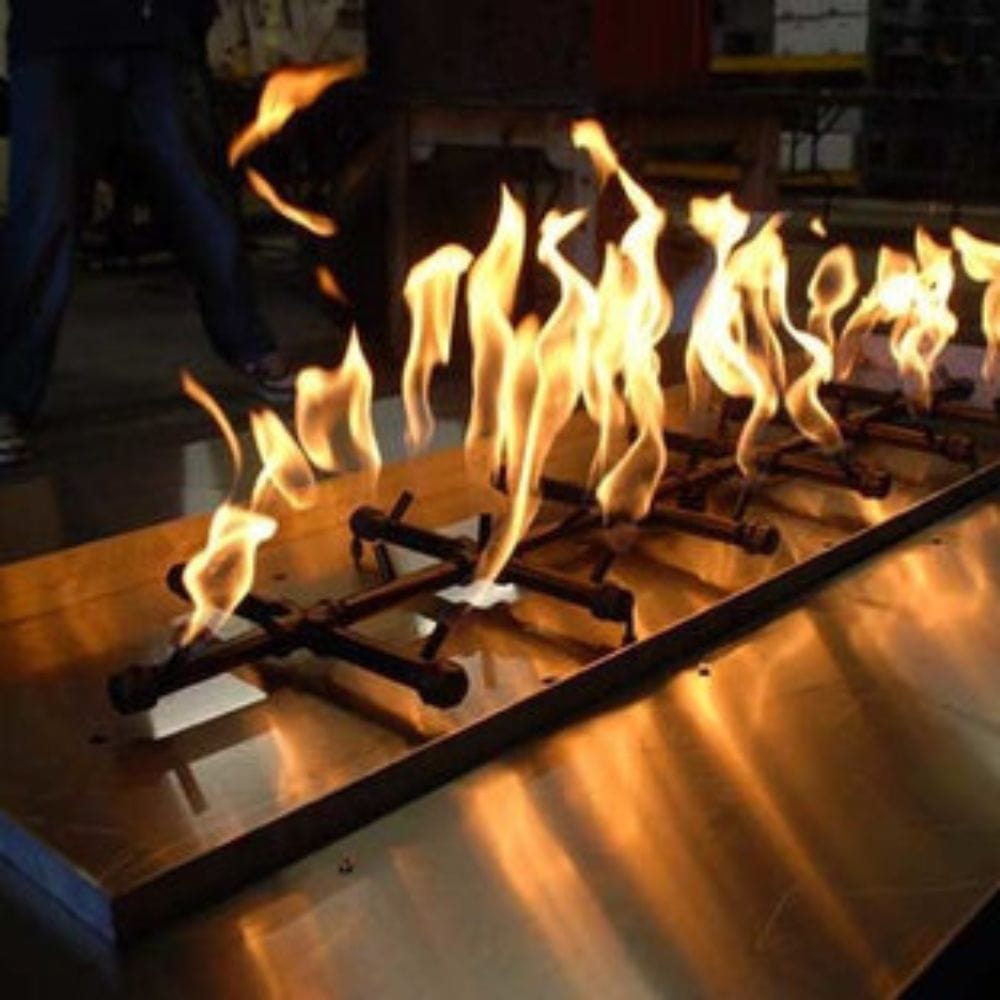 Warming Trends Ready to Finish Rectangular Gas Fire Pit Kit