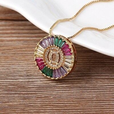 The Rainbow Initial Necklace