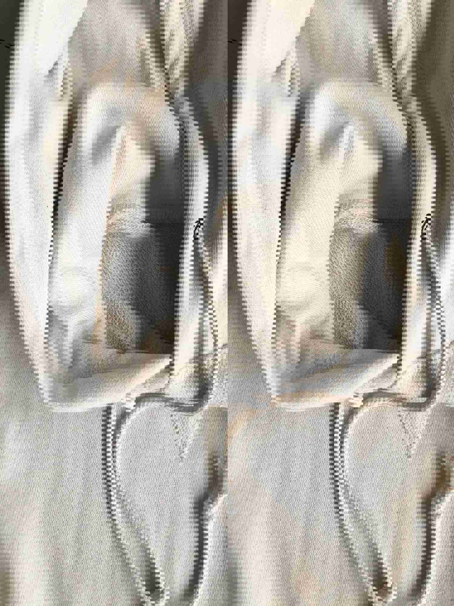 Japanese Cotton Hoodie - Soft Off-White Sweatshirt