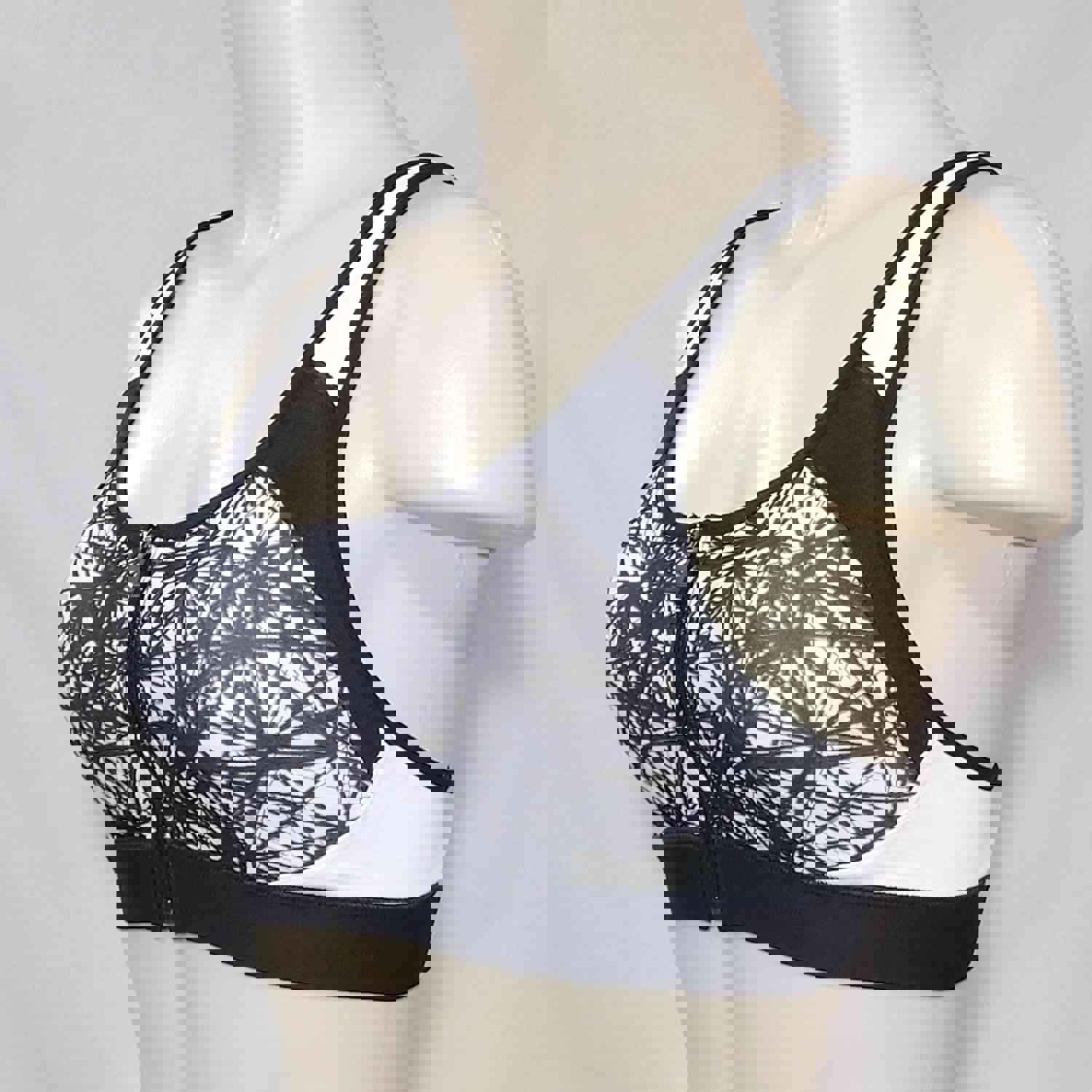 Champion N9643 Power Shape Max Zip Front Wire Free Sports Bra - High Support for Women