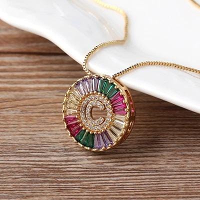 The Rainbow Initial Necklace