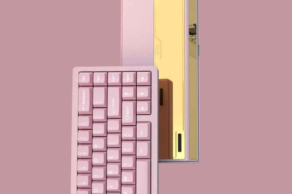 Jris65 Glitter Spray-coated Version Mechanical Keyboard