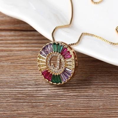 The Rainbow Initial Necklace