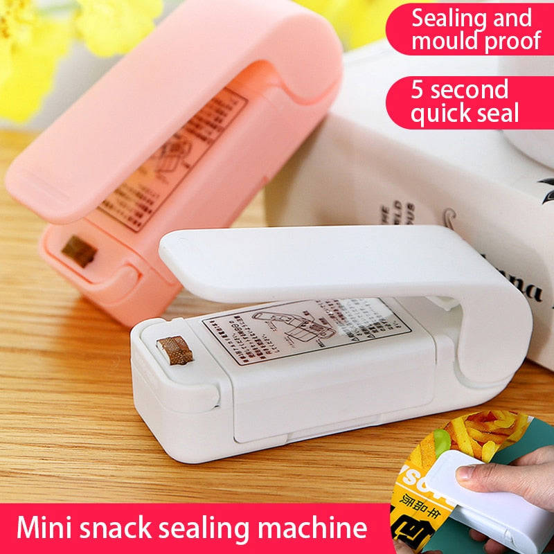 Portable Mini Heat Sealer for Plastic Bags - Food & Snack Storage Sealing Machine