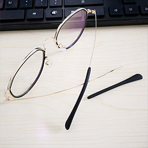 6 Pairs Silicone Eyeglass Ear Sock Replacement Tips for Thin Metal Frames