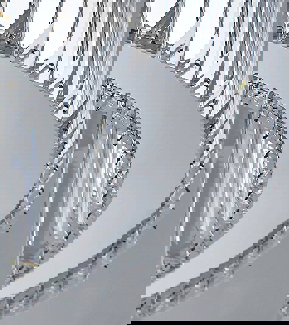 MIRODEMI® Oval Modern Crystal Chandelier for Living Room, Dining Room, Kitchen Island