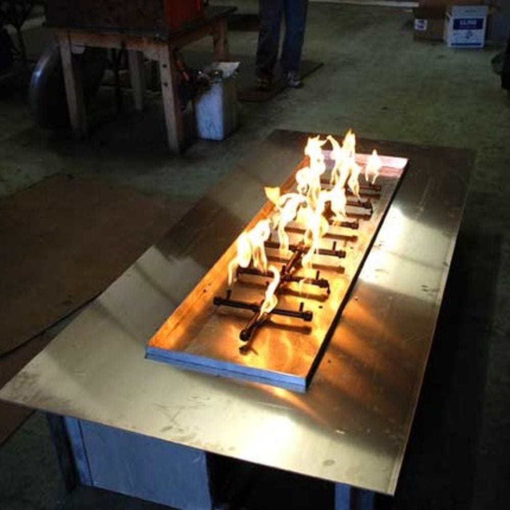 Warming Trends Ready to Finish Rectangular Gas Fire Pit Kit