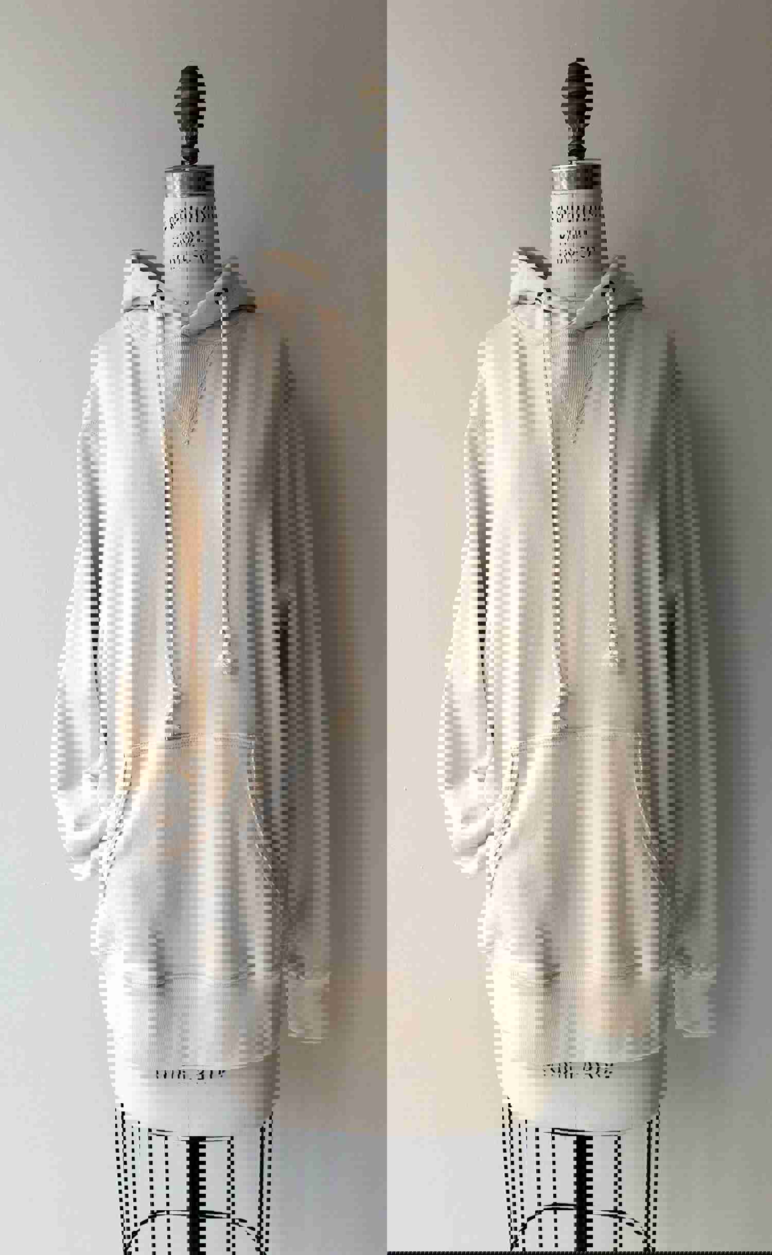 Japanese Cotton Hoodie - Soft Off-White Sweatshirt