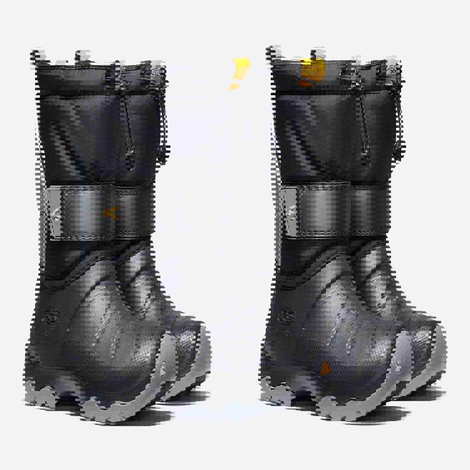 Big Kids Keen Lumi II Waterproof Boot - Black/Steel Grey