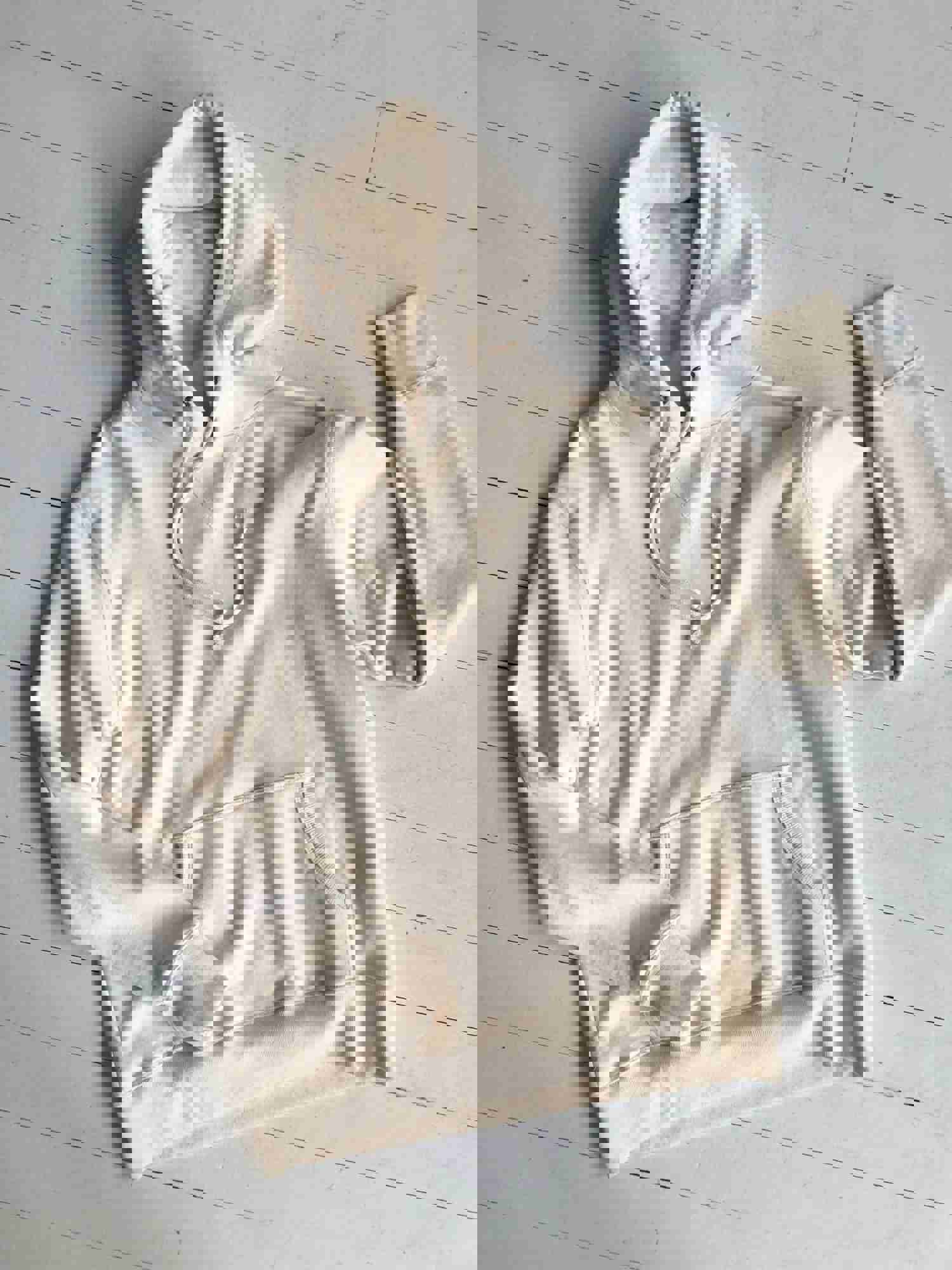 Japanese Cotton Hoodie - Soft Off-White Sweatshirt