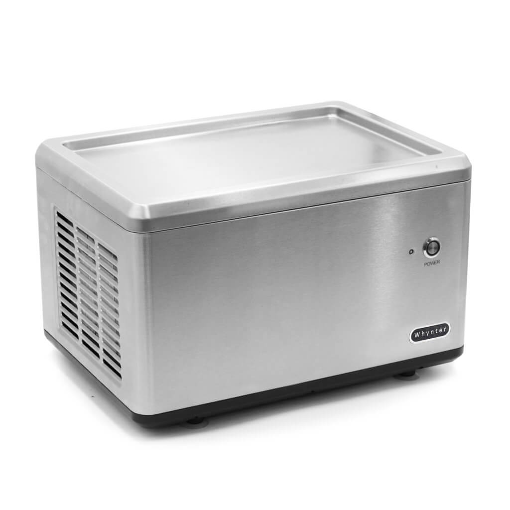 Whynter Portable Instant Automatic Compressor Ice Cream Maker Frozen Pan Roller in Stainless Steel ICR-300SS