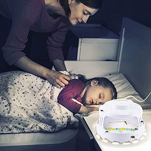 Phosooy Mosquito Trap - 4-in-1 Electric Pest Trap with 5 Sticky Board Refills, Safe for Children and Pets
