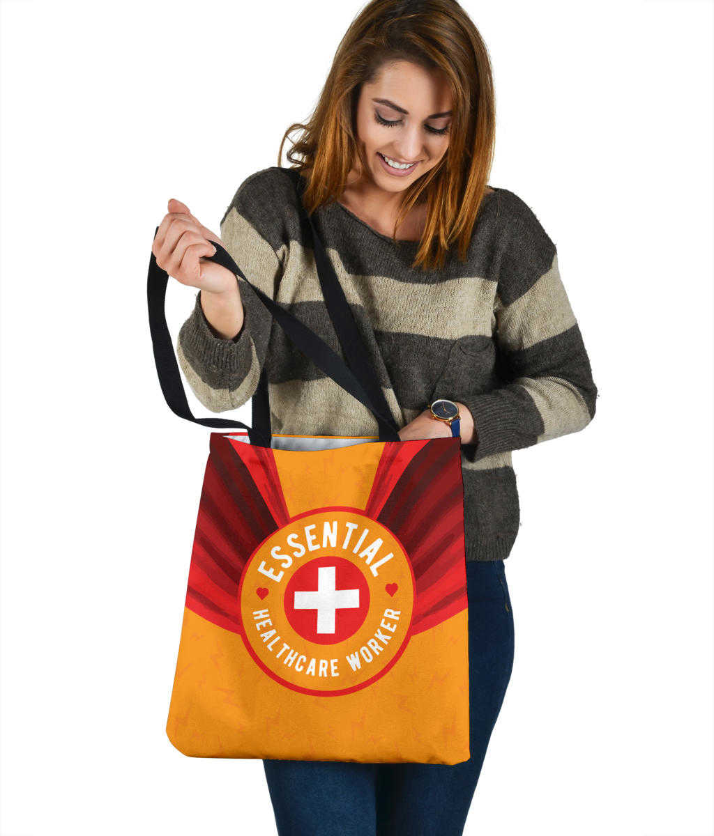 Premium Poly Cotton Essential Healthcare Cloth Tote Bag - Double-Sided Print