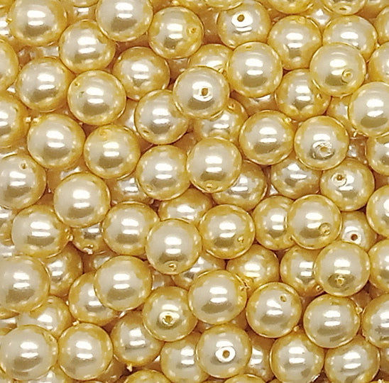 8mm Glass Pearl Charms for DIY Jewelry Making
