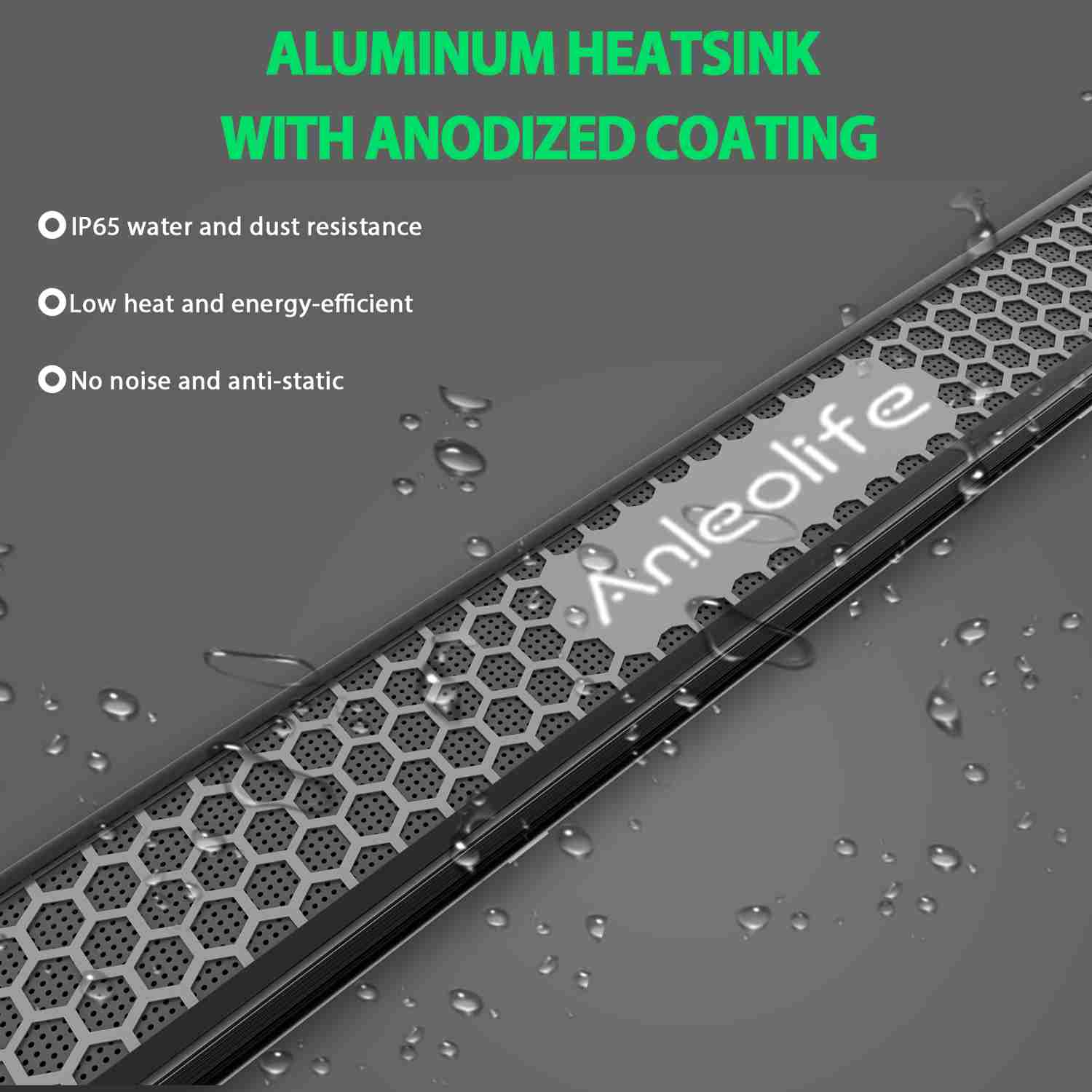 Stretchable LED Grow Lights 730W Full Spectrum Lamp For Indoor/Tent Use (730W Black)