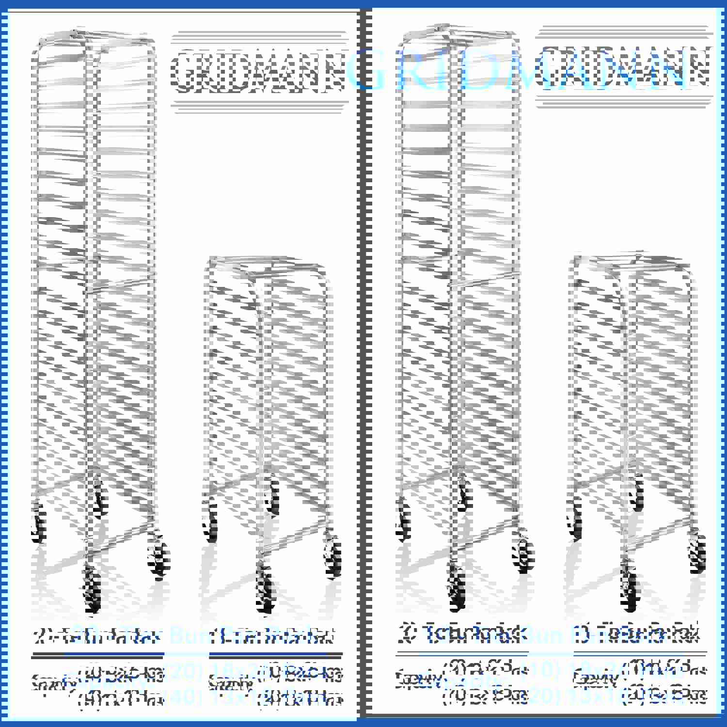 10 Sheet Commercial Kitchen Bakery Rack
