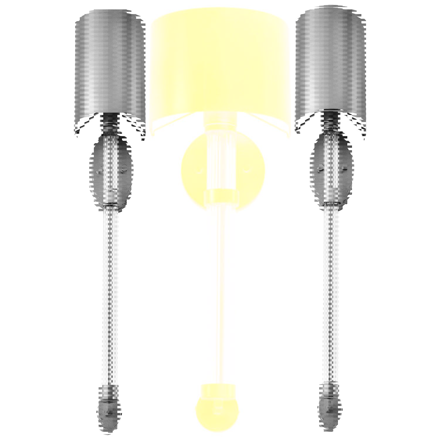 SATCO/NUVO Teagon 1 Light Wall Sconce in Natural Brass Finish with Metal Shade (60-7757)