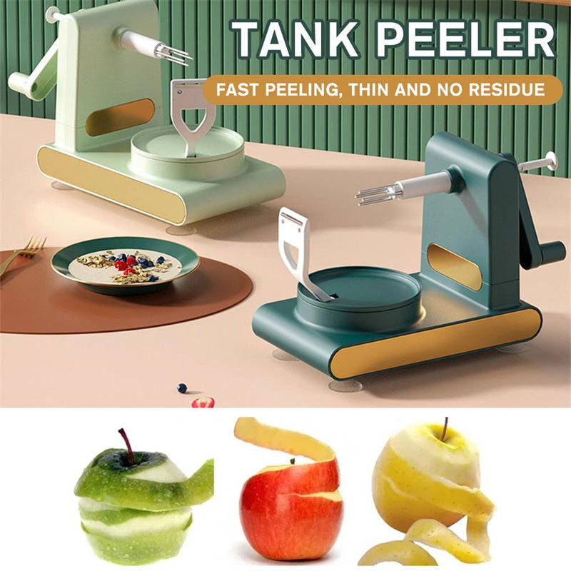 Hand-cranked Multifunctional Apple Peeler Machine with Non-slip Suction Cup Base