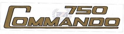 2 NORTON Sidecover Set Dryfix Gold Black Outline Decal 750 Commando 06-2019