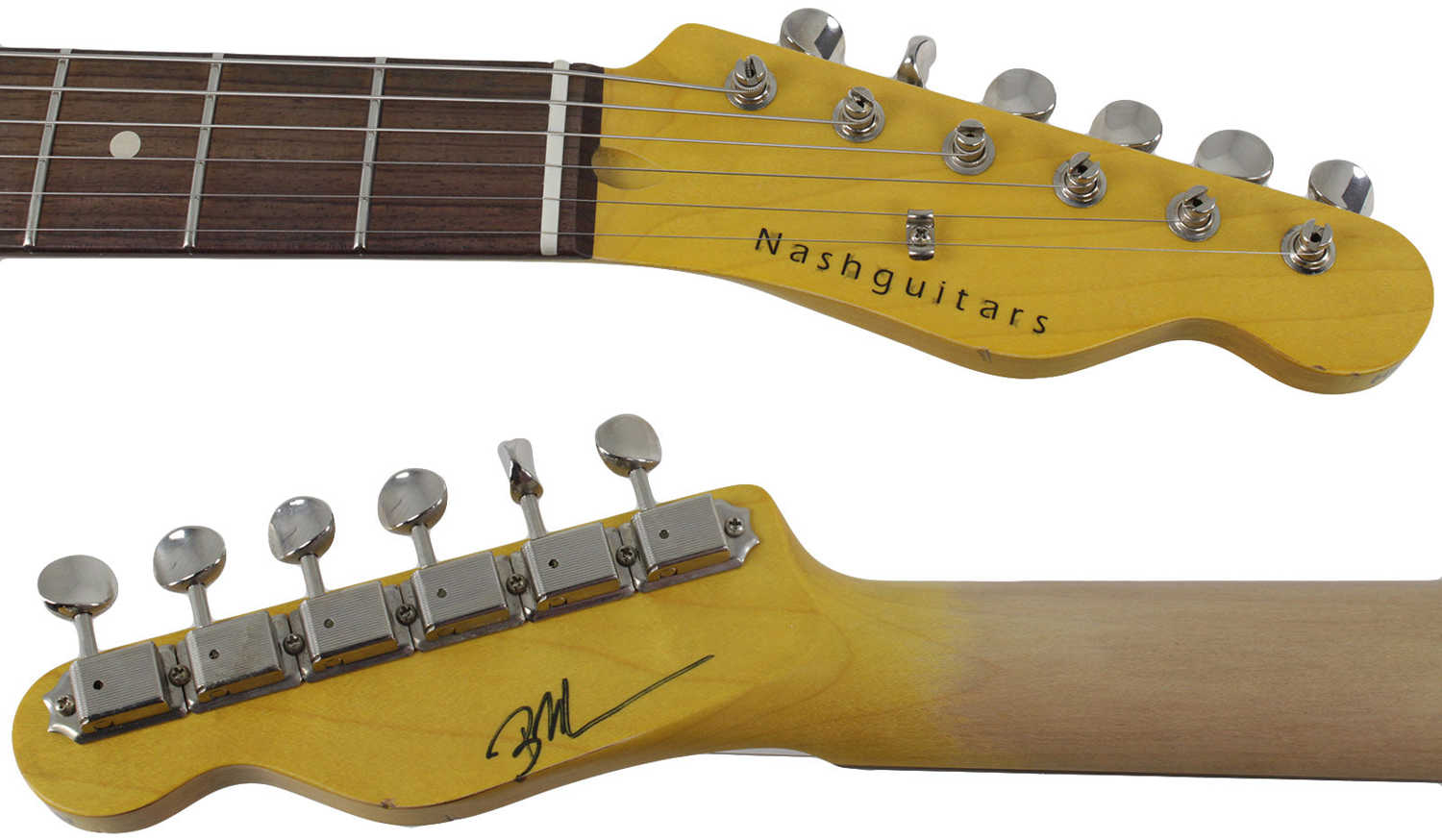 Nash GF-3 Gold Foil Guitar, Sonic Blue, Light Aging