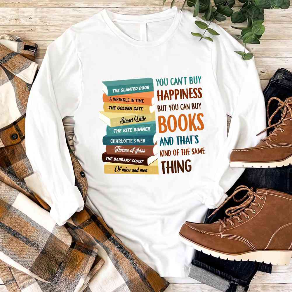 Custom Bookshelf T-Shirt - Book Lovers Gift