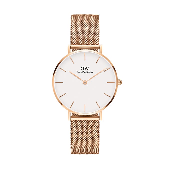 Classic Melrose Watch - Rose Gold - White Dial (28mm/32mm/36mm)