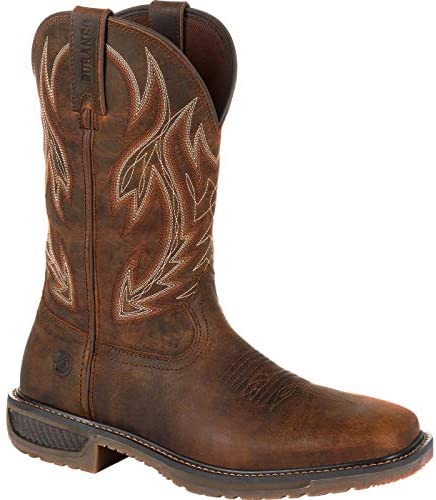 Durango Workhorse Western Work Boot - Size 10(W) - Men's Brown Leather Boot