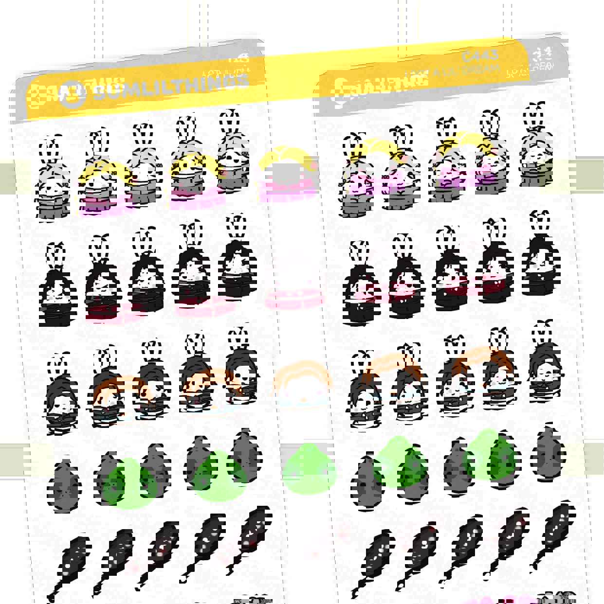 I Got A Lil Dream Stickers - Adorable Hand-Drawn Art for Planners & Journals