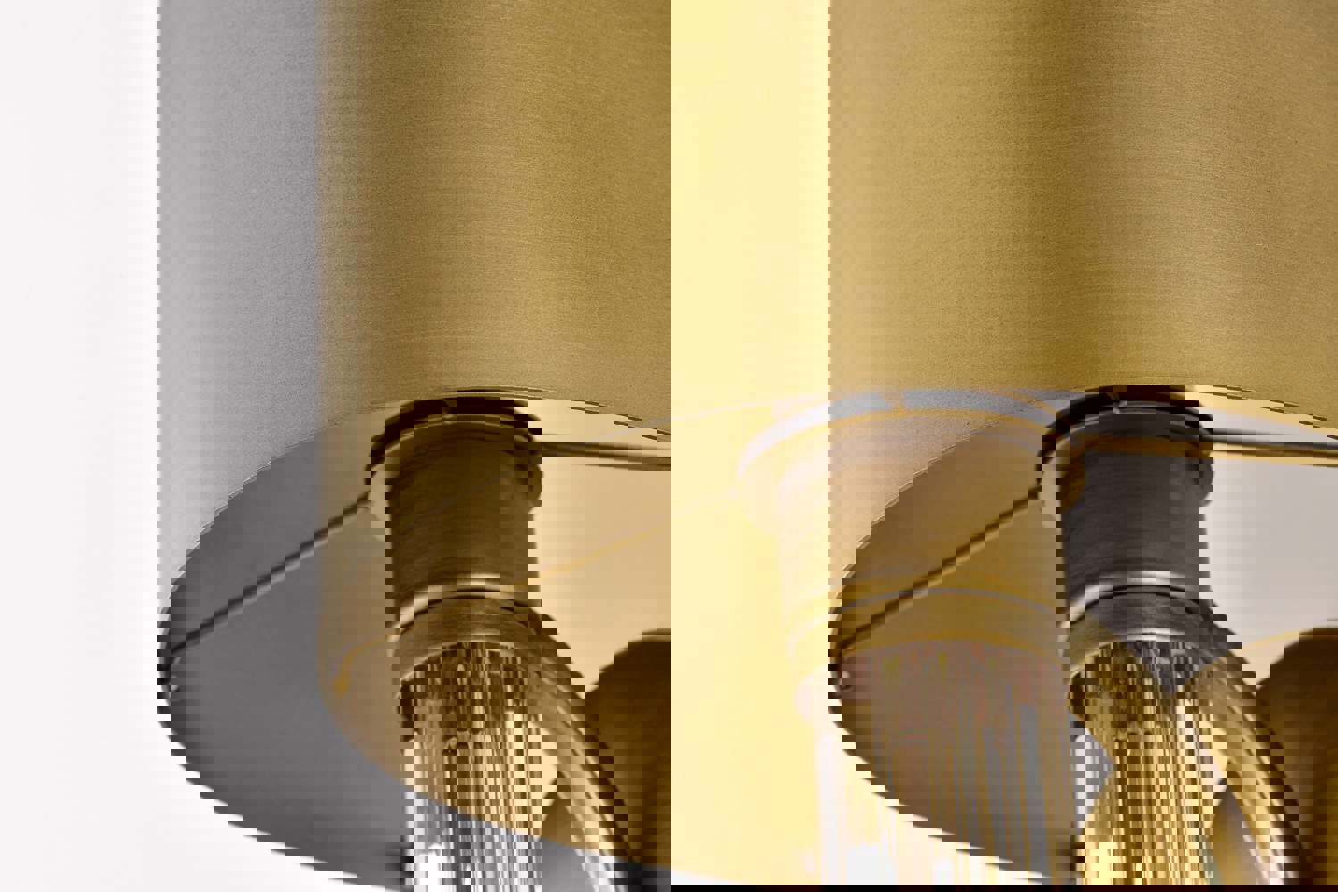 SATCO/NUVO Teagon 1 Light Wall Sconce in Natural Brass Finish with Metal Shade (60-7757)