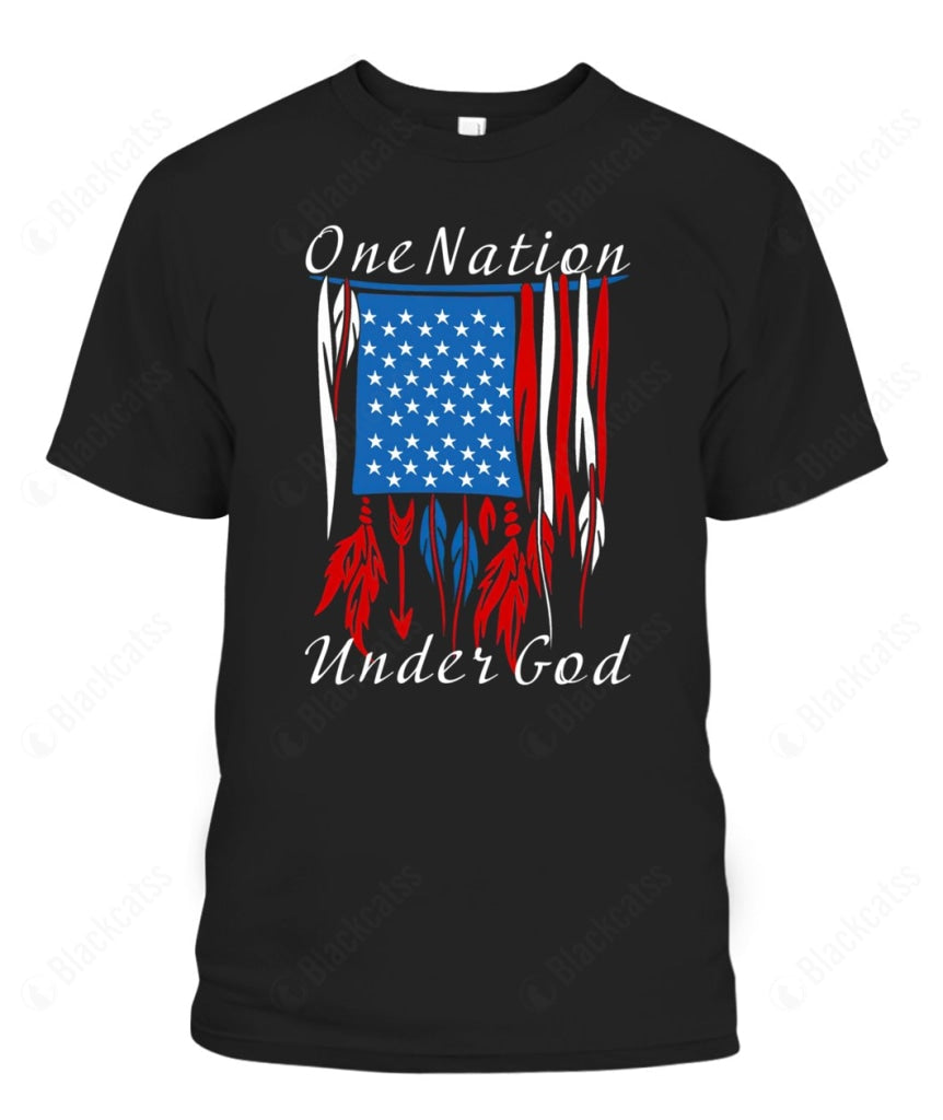 One Nation Under God Custom Graphic Apparel - Unisex Classic Fit Cotton T-Shirt