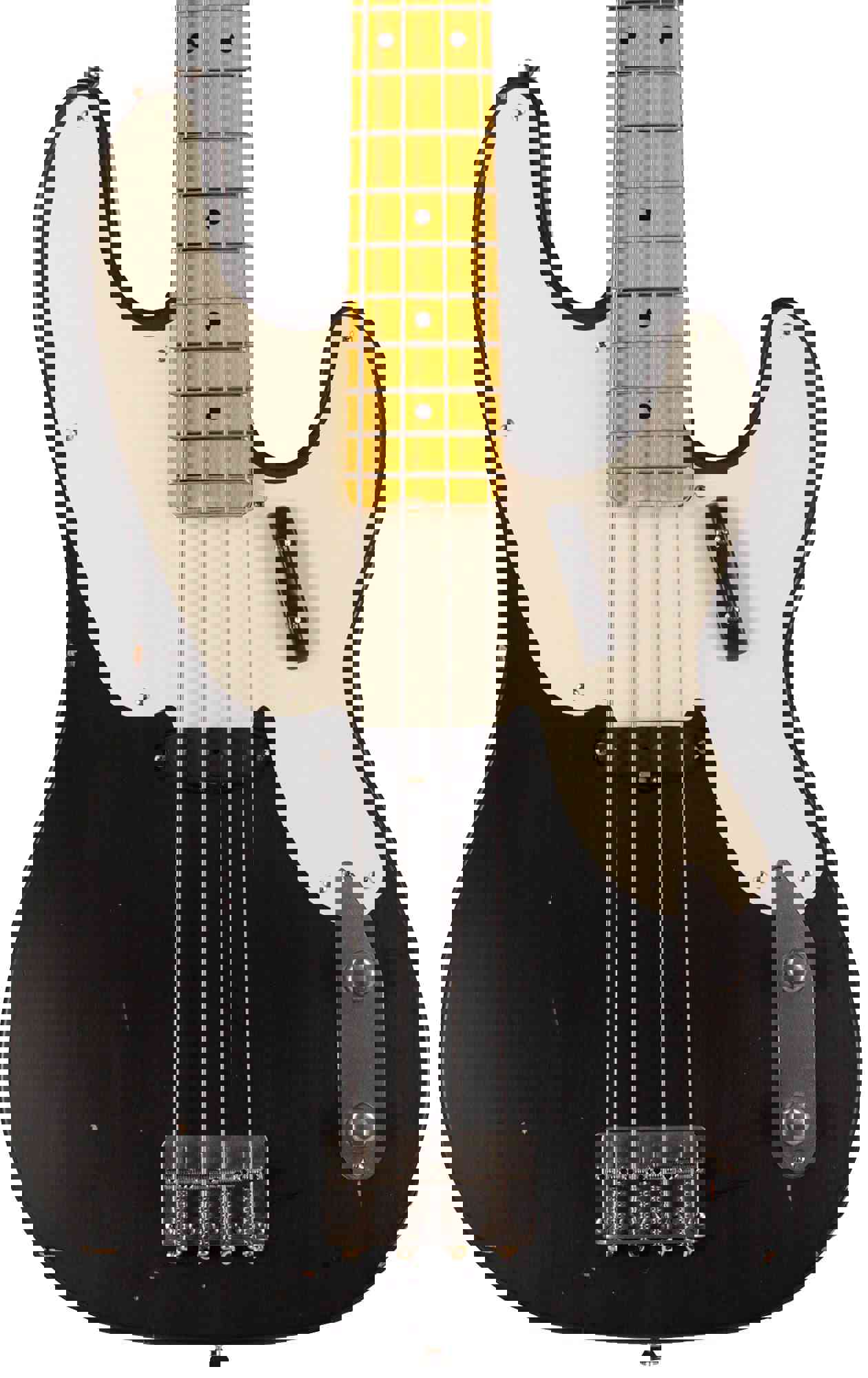 Nash PB-52 Bass Guitar, Black, Light Aging