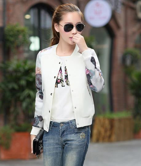 Women's Winter Baseball Jacket - Plus Size Slim Fit Fashion Outerwear