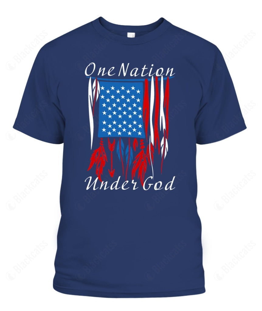 One Nation Under God Custom Graphic Apparel - Unisex Classic Fit Cotton T-Shirt