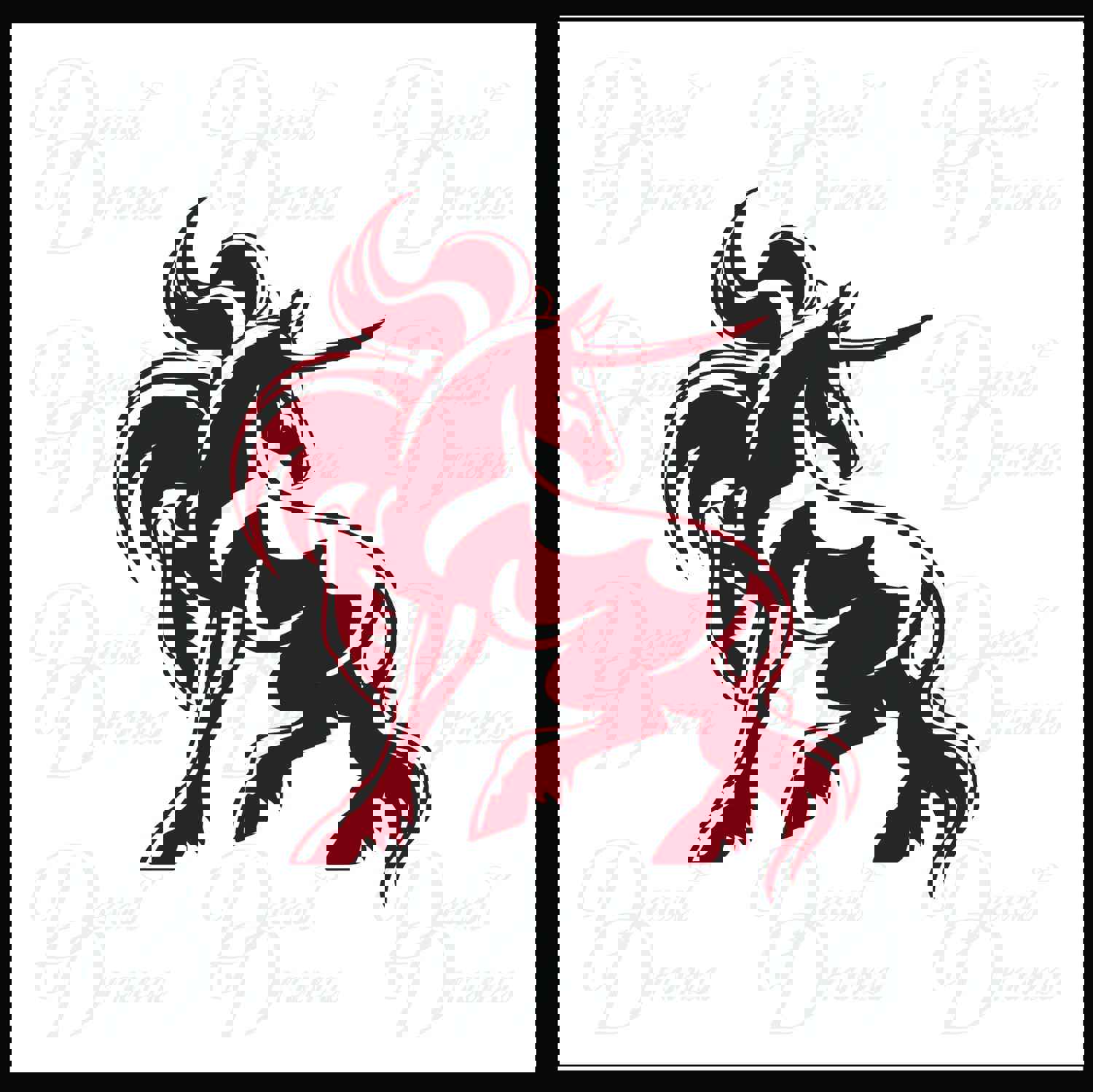 Majestic Fighter Unicorn Vinyl Car/Laptop Decal