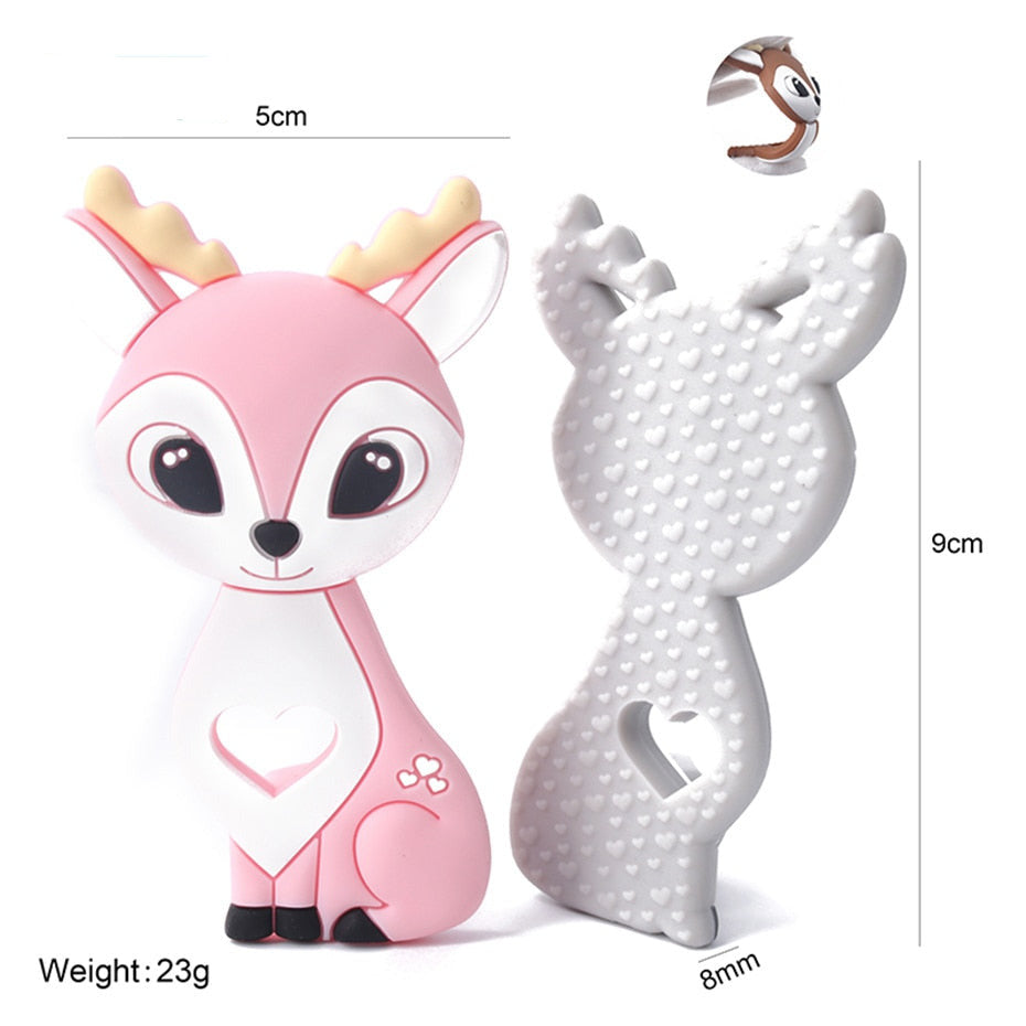1PCS Baby Silicone Cartoon Pattern Teether Toy