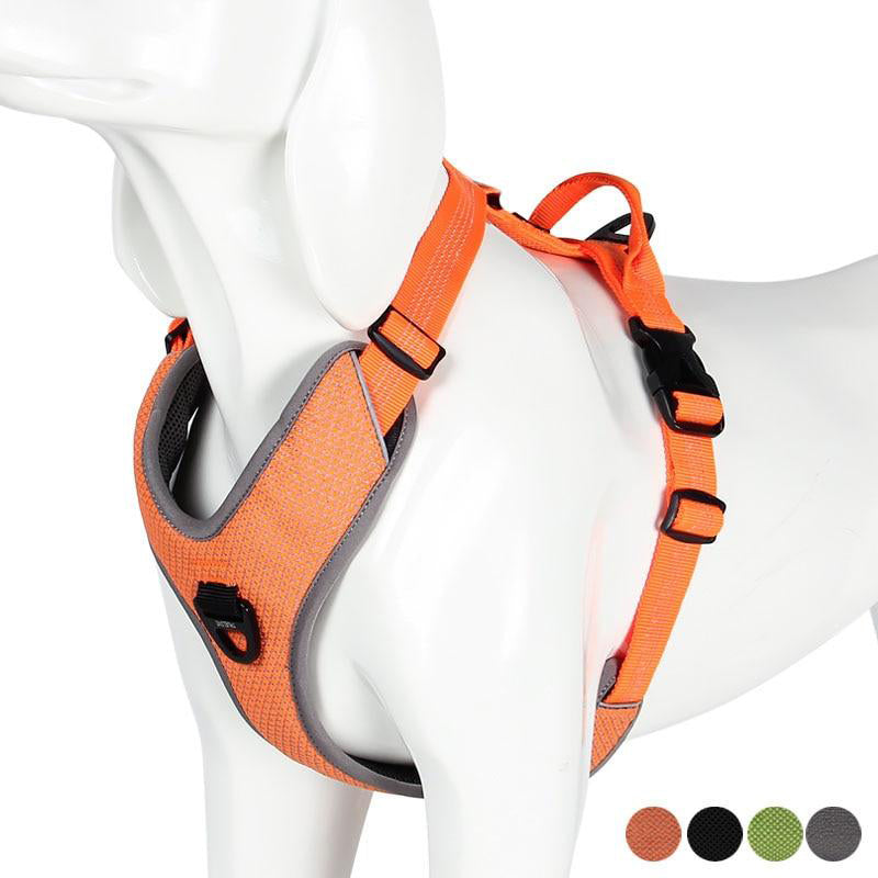 Reflective Adjustable Dog Harness with Handle for Safe Walks and Car Travel
