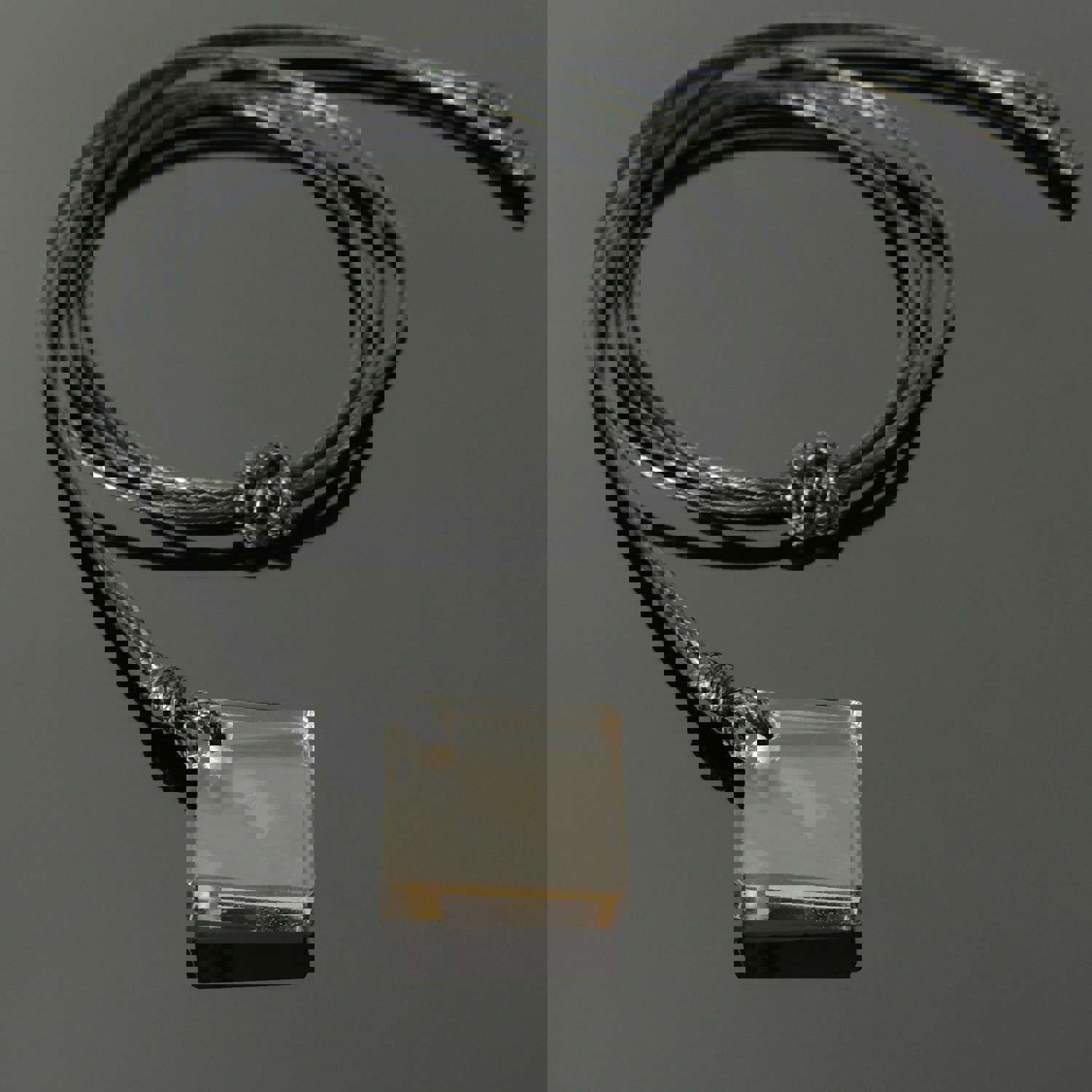 Handmade Smoky Quartz Diamond Pendant Necklace - Root Chakra Healing Adjustable Rope Jewelry