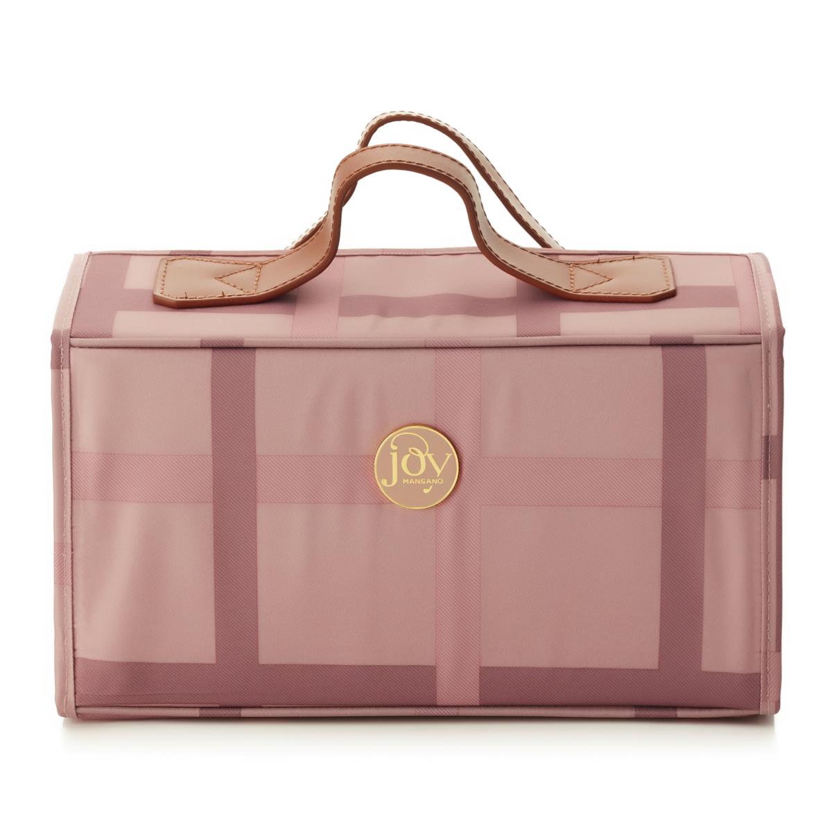 JOY Luxe Plaid Nylon & Leather Large Better Beauty Case