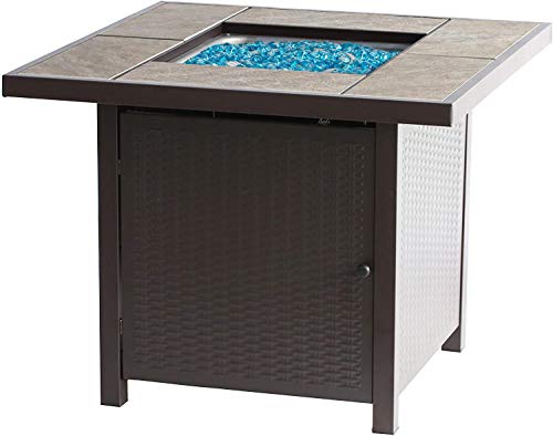 BALI OUTDOORS 32-inch 50,000 BTU Propane Gas Fire Pit Table