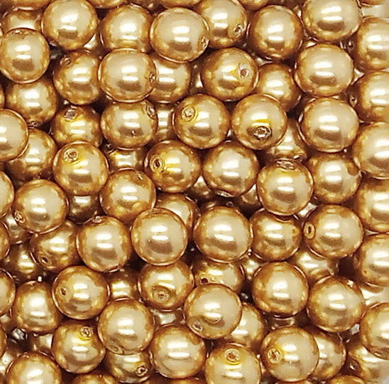 8mm Glass Pearl Charms for DIY Jewelry Making